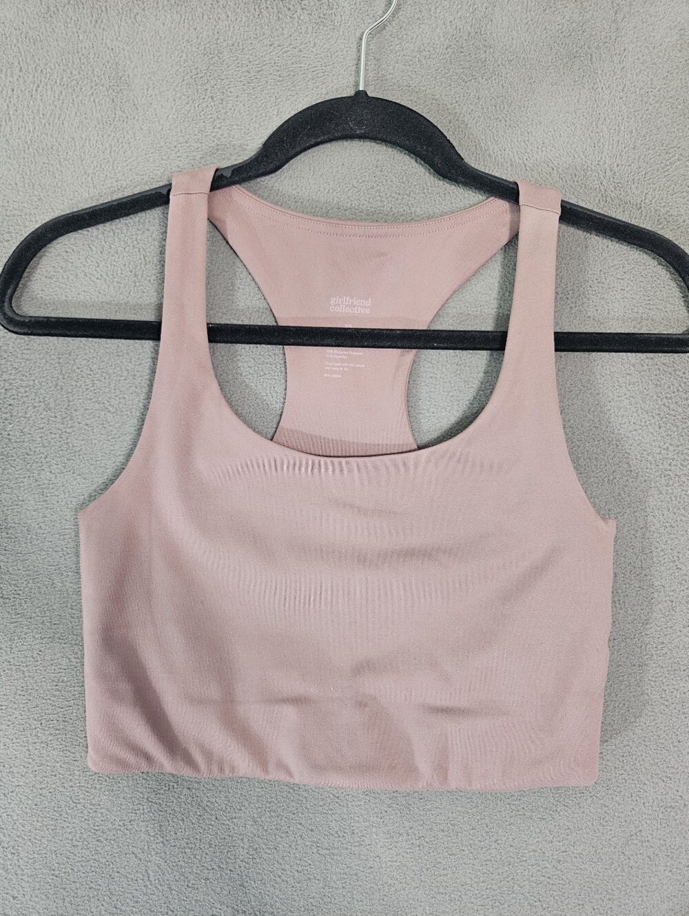 Girlfriend Collective Size XS Paloma Sports Bra Racerback Purple Mauve Yoga